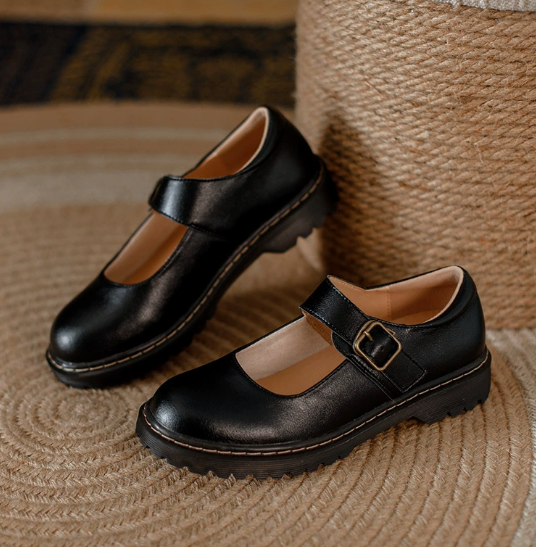 Zirelle | Women's Classic Strap Chunky Sole Mary Jane Shoes
