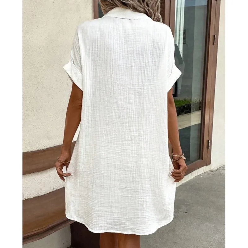 Ingrid | Women's Casual Button-Down Shirt Dress