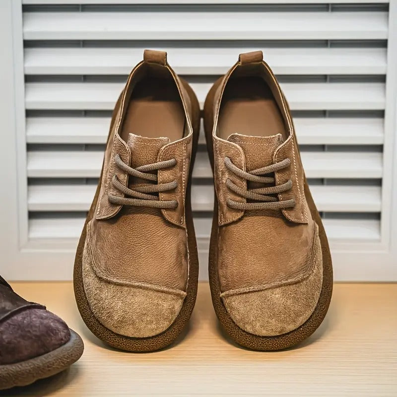Lunethra | Women's Lace-Up Textured Casual Shoes