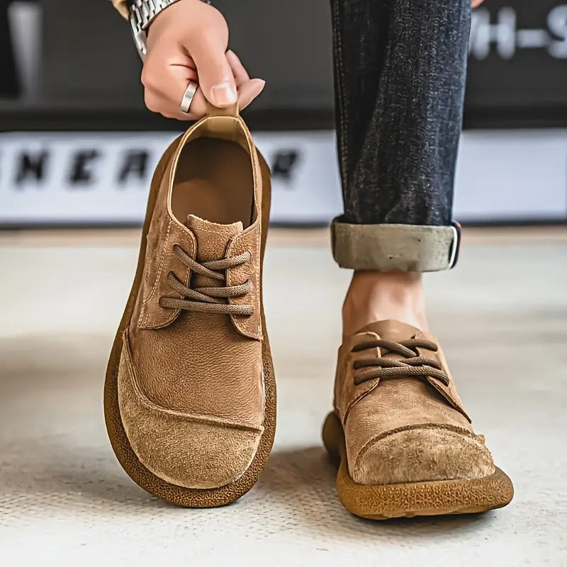 Lunethra | Women's Lace-Up Textured Casual Shoes