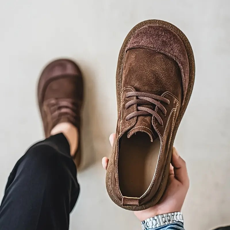 Lunethra | Women's Lace-Up Textured Casual Shoes