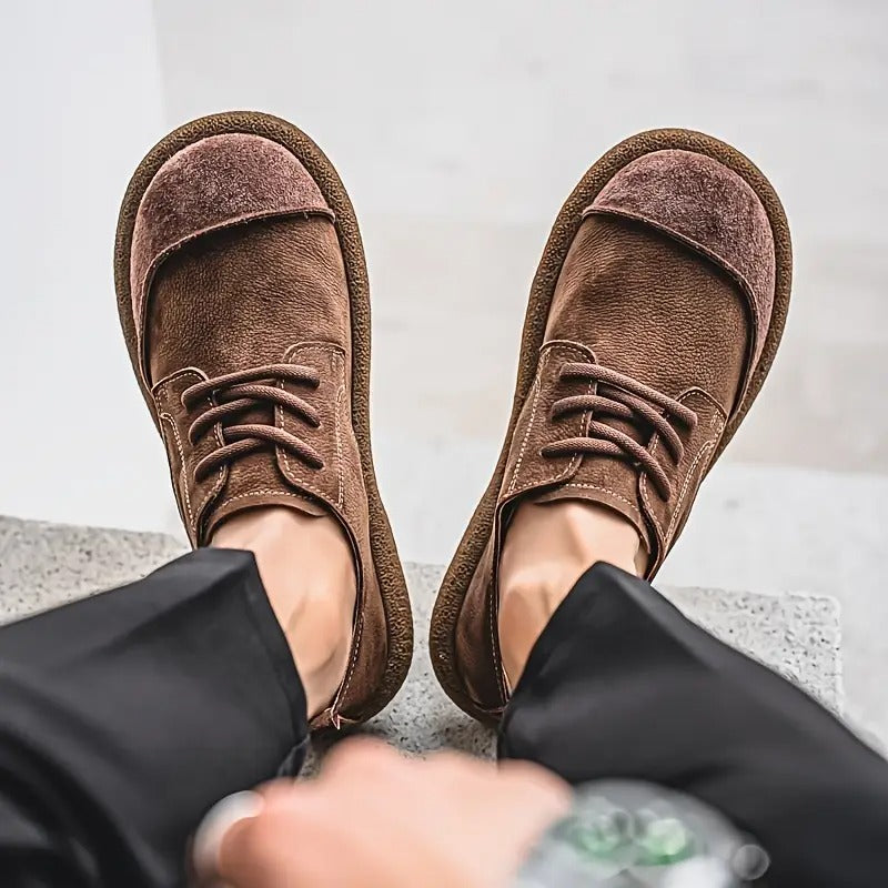 Lunethra | Women's Lace-Up Textured Casual Shoes
