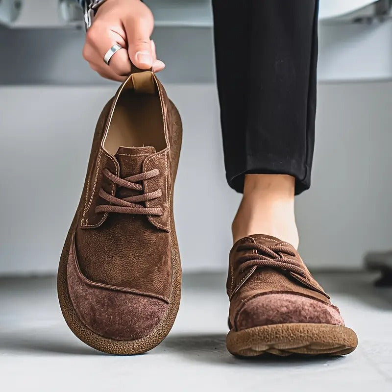 Lunethra | Women's Lace-Up Textured Casual Shoes