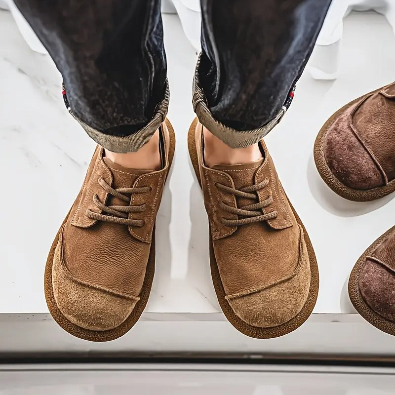 Lunethra | Women's Lace-Up Textured Casual Shoes