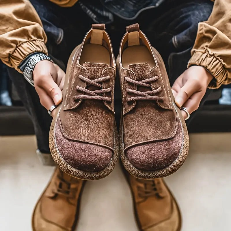 Lunethra | Women's Lace-Up Textured Casual Shoes