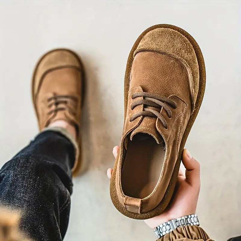 Lunethra | Women's Lace-Up Textured Casual Shoes