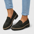 Fenira | Women's Chunky Platform Slip-On Loafers
