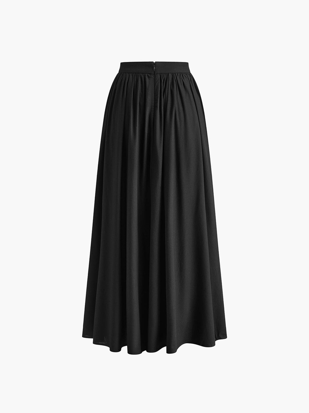 Nathalie | Women's High-Waist Pleated Pocket Maxi Skirt