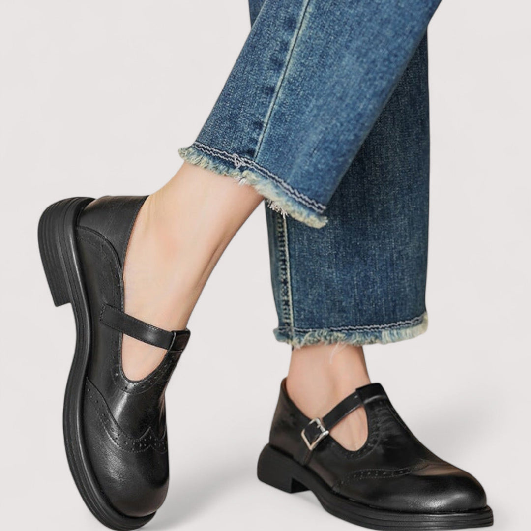 Elarune | Women's Classic Mary Jane Shoes