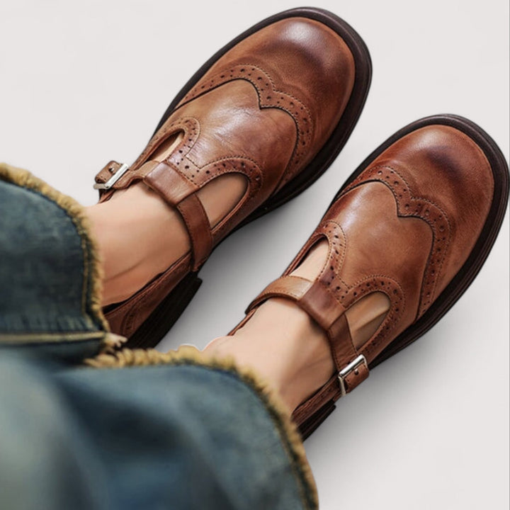 Elarune | Women's Classic Mary Jane Shoes