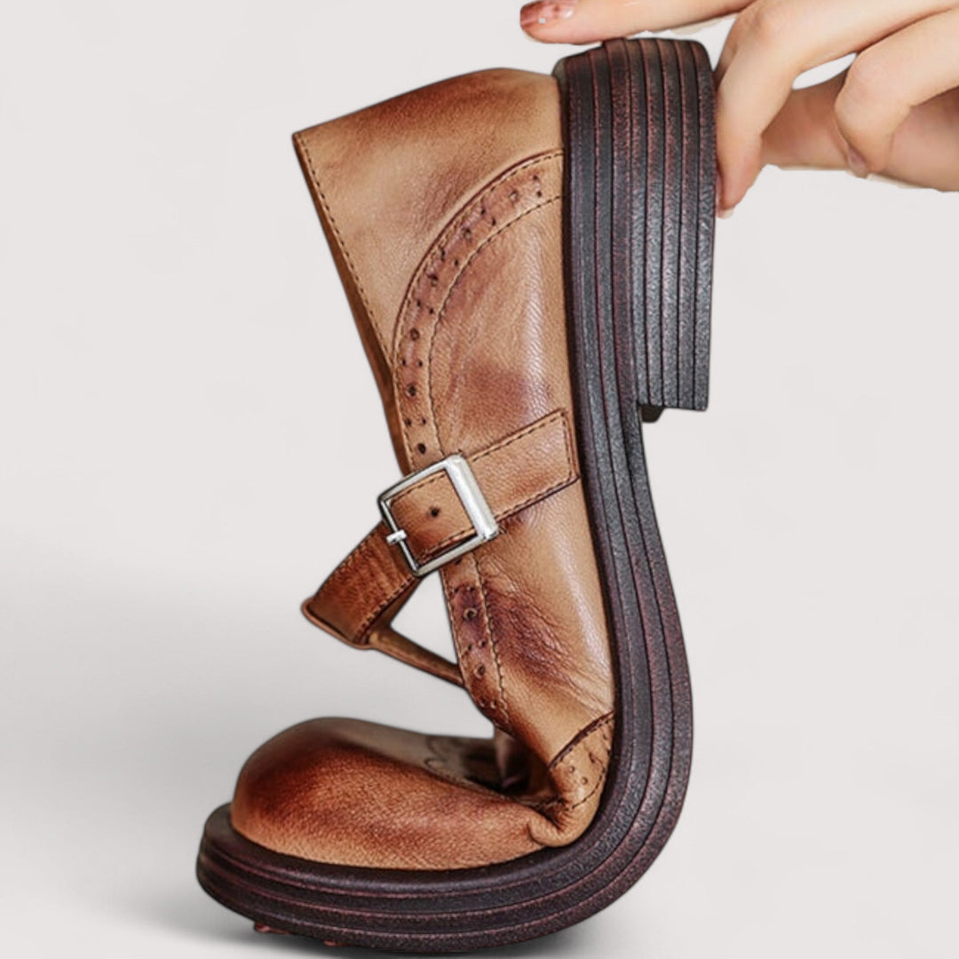 Elarune | Women's Classic Mary Jane Shoes