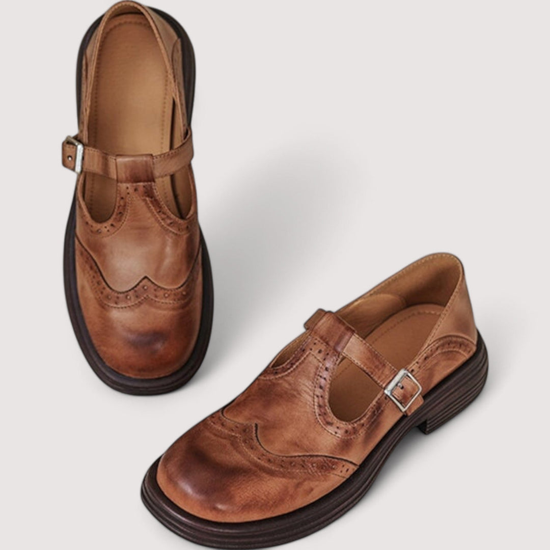 Elarune | Women's Classic Mary Jane Shoes