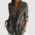 Beatrix | Women's Casual Printed Button-Up Shirt