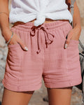Adaeze | Women's Casual Drawstring Pocket Shorts