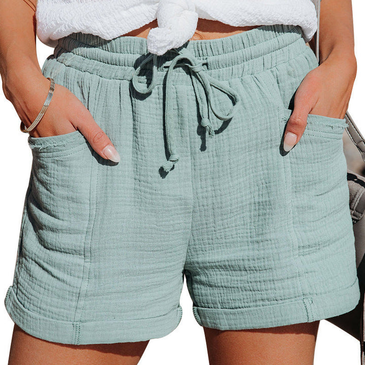 Adaeze | Women's Casual Drawstring Pocket Shorts