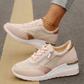 Sorellea | Women's Side Zip Wedge Sneakers