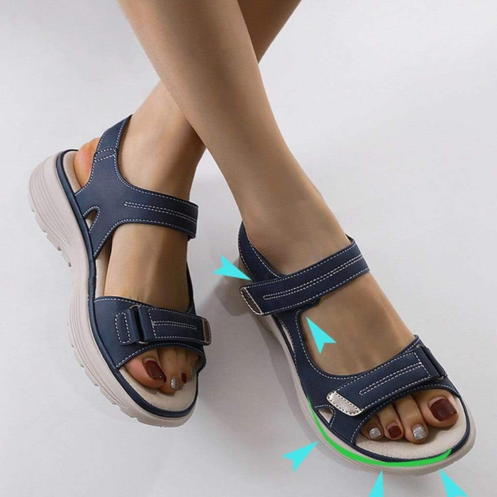 Obeline | Women's Double Strap Platform Walking Sandals